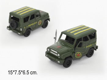 Машина инерц. арт. J0097M-8 Джип военный в пак._/288 шт./ Машина инерц. арт. J0097M-8 Джип военный в пак._/288 шт./