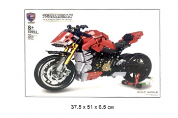 Конструктор арт. 50051 Мотоцикл 827 дет. в кор._/36 шт./ Конструктор арт. 50051 Мотоцикл 827 дет. в кор._/36 шт./