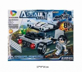 Конструктор арт. 41028-1 Военный грузовик 72 дет. в кор.~ Конструктор арт. 41028-1 Военный грузовик 72 дет. в кор.~