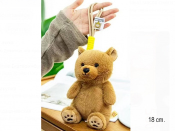 им Медведь арт. 209014 Брелок на шнурке 18 см в пак.