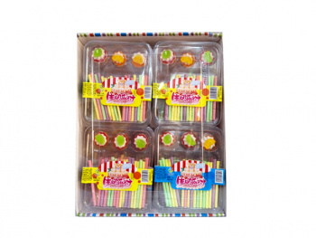 Мармелад арт. 171117 Набор Трубочки и мармелад вкусы микс в кор. 20 шт. в кор.*