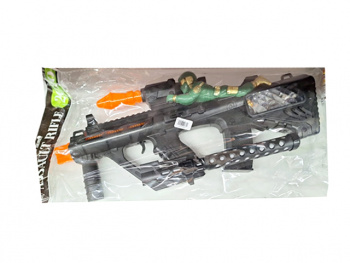 Оружие арт. 2020-4 Автомат с солдатом на батар. звук, свет в пак.=