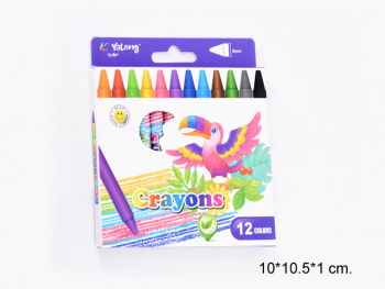 кц_Восковые мелки арт. YL95087-12 Набор 12 цветов