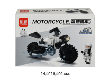 Конструктор арт. K216-2 Мотоцикл  в кор.=