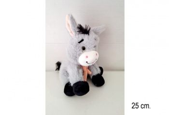 им Ослик арт. 7073/25 Сидит с платочком на шее 25 см в пак.