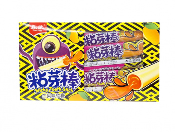 Конфета арт. 900898-2 Жевательная Трубочка-тянучка с начинкой Манго 13 г 30 шт. в кор.'