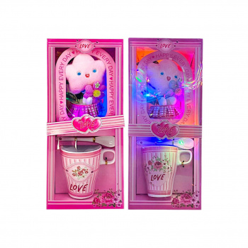 Подарочный набор арт. 623-501 "Love" 2 предмета + игрушка в кор. Подарочный набор арт. 623-501 "Love" 2 предмета + игрушка в кор.