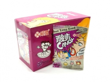 Конфета арт. 106160/106108 "Виноград" кислая 20 г 20 шт. упаковка