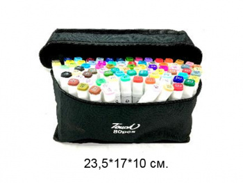 Маркеры арт. D-80bai Двусторонние в сумке 80 шт._/17 шт./ Маркеры арт. D-80bai Двусторонние в сумке 80 шт._/17 шт./