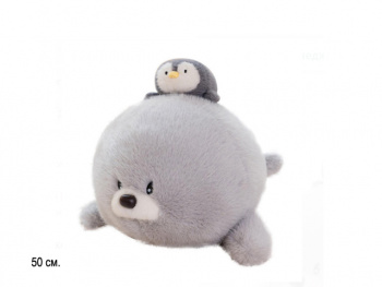 им Морской котик арт. 209023 С пингвином на спине 50 см в пак. им Морской котик арт. 209023 С пингвином на спине 50 см в пак.