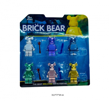 Конструктор арт. 22647 Фигурки Медведь Набор 6 шт. на листе• Конструктор арт. 22647 Фигурки Медведь Набор 6 шт. на листе•