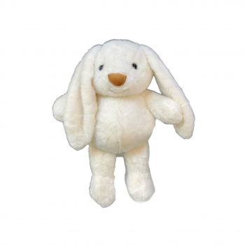 им Зайка арт. 08786-6-209 Вислоухий норковый белый коричневый нос 30*22 см в пак.