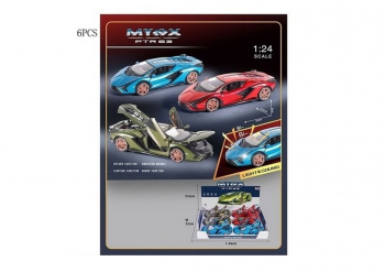 Модель металл. арт. 0783-337 Спорткар цвета микс (6 шт.) шоубокс•