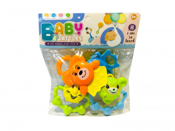 Погремушка арт. 181-8 Набор "Зверята" в пак.• /144 шт./ Погремушка арт. 181-8 Набор "Зверята" в пак.• /144 шт./