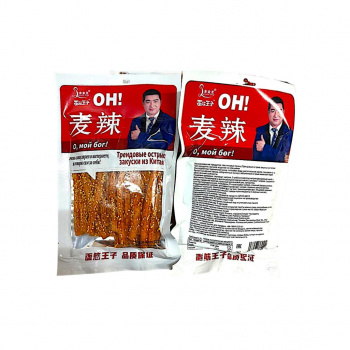 Соевое мясо арт. 389212 Пшеничные острые палочки в кунжуте 172 г 10 шт. упаковка красная;/