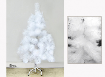 Елка 150 см арт. C1006-1-150-601 Белая пушистая №9/16 в кор.
