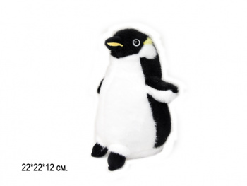 им Пингвин арт. YE251025-6-1 Черный двухцветный 22 см в пак.) им Пингвин арт. YE251025-6-1 Черный двухцветный 22 см в пак.)