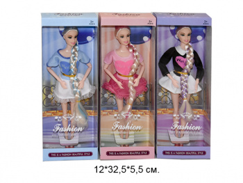 Кукла с косой арт. 1006  в кор.*/ (144шт/бл72)