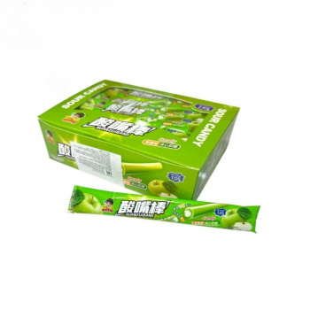 Конфета арт. 873206/ Кислая Трубочка-тянучка с начинкой "Яблоко" 13 г 30 шт. в кор.