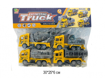 Строительная техника арт. BQ600-1 Набор 4 шт. в пак.• Строительная техника арт. BQ600-1 Набор 4 шт. в пак.•