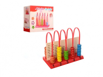 Деревянная игрушка арт. 6131 Счеты Абакус дуга в кор.= Деревянная игрушка арт. 6131 Счеты Абакус дуга в кор.=