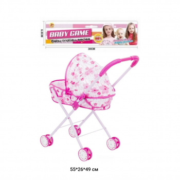 Коляска арт. 022-31 Для кукол металл в пак. 55*26*49