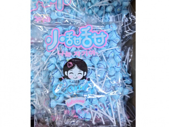 Конфета арт. 830313-4 Карамель на палочке мини "Черника" 500 г в пак.