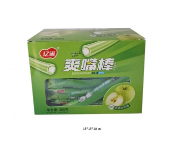 Конфета арт. 221829 "Яблоко" жевательная 5 г 60 шт. 300 г упаковка#