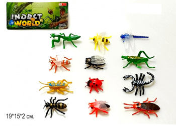 Набор животных арт. GY203B Насекомые в пак. 19*15*2 /360шт./ Набор животных арт. GY203B Насекомые в пак. 19*15*2 /360шт./