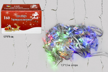 Гирлянда электр. арт. 4533-15-501 Штора цветная, 1,5х1,5 м в кор. 