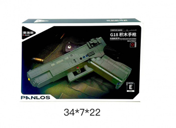 Конструктор арт. 670010 Пистолет 336 дет. в кор._