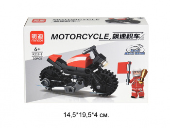Конструктор арт. K216-1 Мотоцикл  в кор.=
