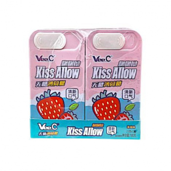 Конфета арт. 762514-4/ Драже мятное без сахара "Клубника" 15 г 12 шт. в кор.'