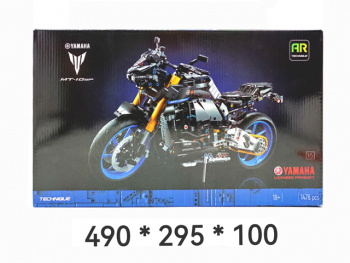 Конструктор арт. 0259 Мотоцикл Yamaha MT-10 SP1478 дет. в кор._