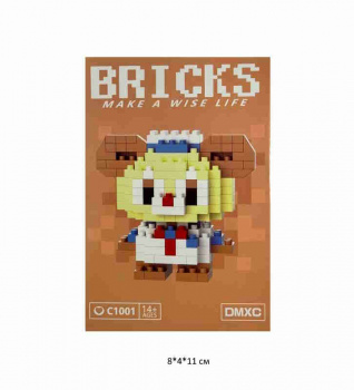 Конструктор арт. C1001-805 Микро Медведь мальчик 169 дет. в кор.~ Конструктор арт. C1001-805 Микро Медведь мальчик 169 дет. в кор.~