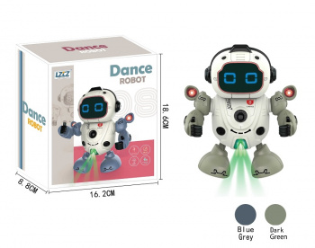 Робот арт. 2210 "Танцор" на батар. звук, свет в кор. 18,6*16,2*8,8