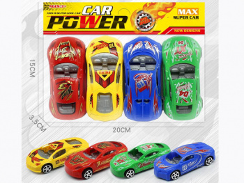 Набор машин арт. 322-B4" Спорт (4шт.) в пак. 20*15*3,5