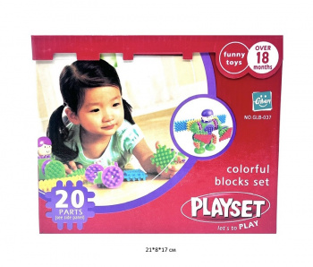 Конструктор арт. GLB037 Блоки 20 дет. в кор._ Конструктор арт. GLB037 Блоки 20 дет. в кор._