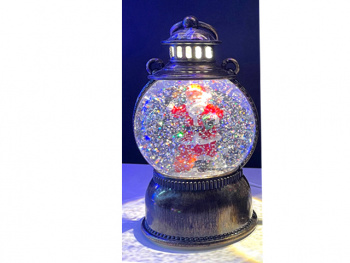 Фонарь Новогодний арт. 9181A-601 "Дед Мороз" свет 20 см в кор.