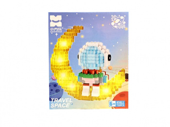 Конструктор арт. 85811-802 Микро Космонавт с тортом на луне 730 дет. в кор.