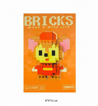 Конструктор арт. C1029 Микро Мышка в шапке 152 дет. в кор.~ Конструктор арт. C1029 Микро Мышка в шапке 152 дет. в кор.~