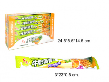 Конфета арт. 002220/098056-6 "Ананас и молоко" жевательная 16 г 30 шт. упаковка'*