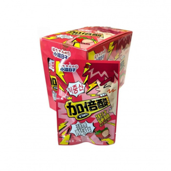 Конфета арт. 640046-1 Кислая "Клубника" 20 г 20 шт. в красной кор.'#;